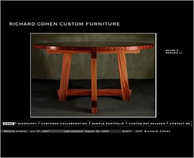 Homepage of Richard Cohen Custom Furniture